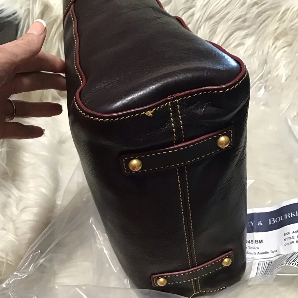 Dooney Florentine Leather North south bucket tote - Picture 9 of 16